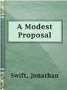 Cover image for A Modest Proposal